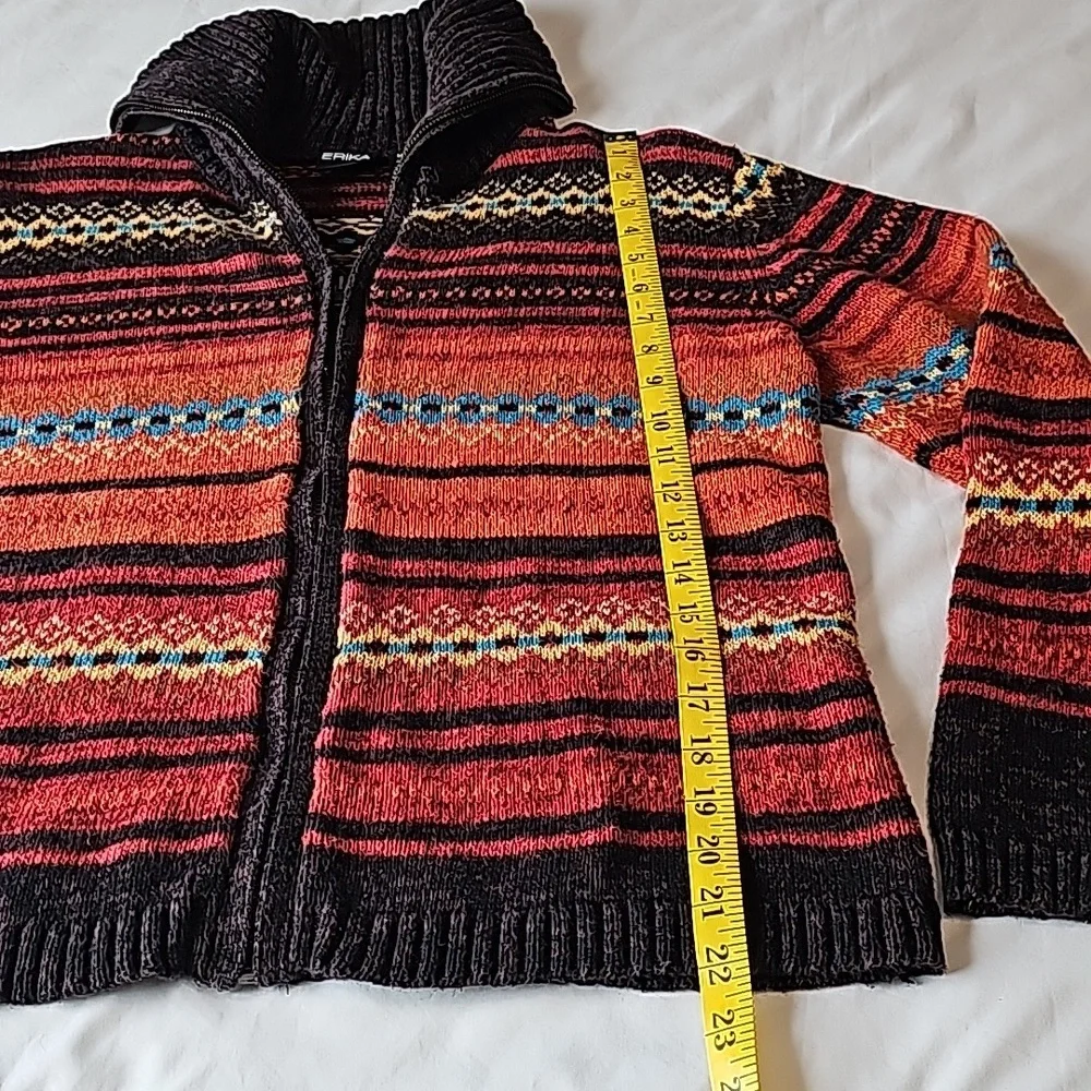 Chunky women's full zip sweater - Picture 7 of 10
